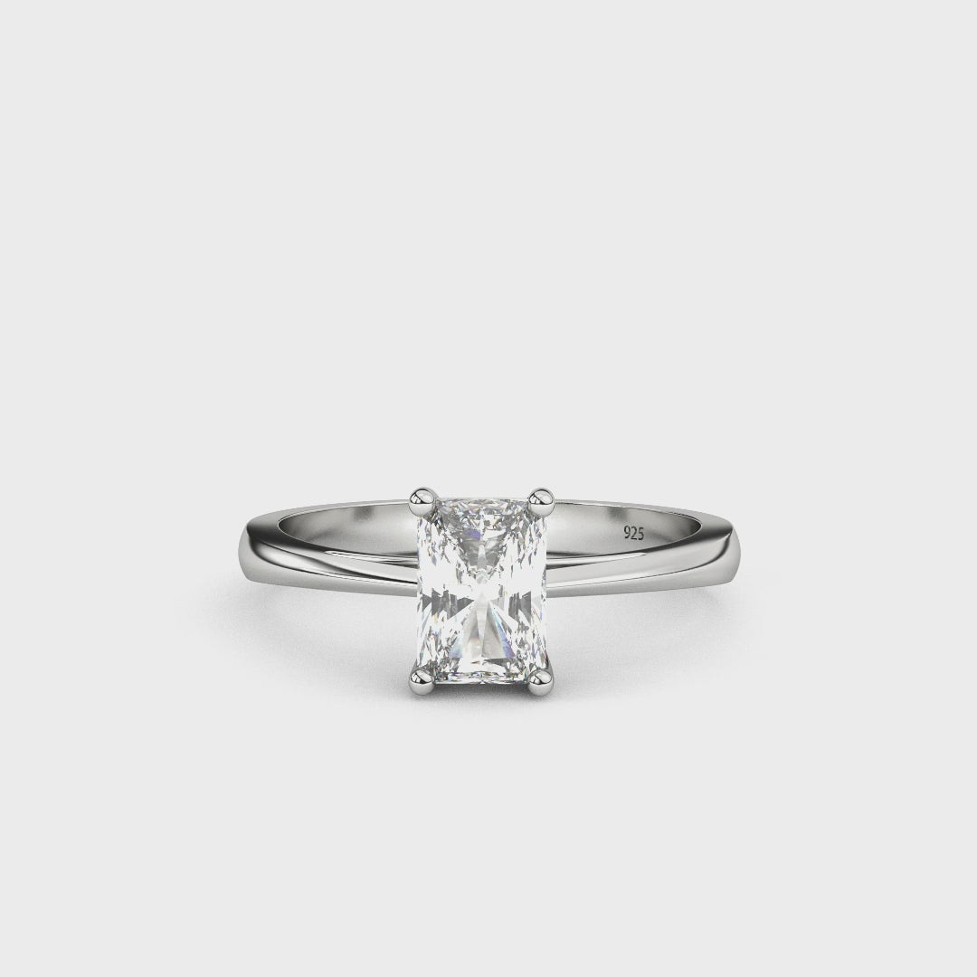 Aga’s Own Hypoallergene Zirkonia Silberringe - atemberaubender 925 Sterling Silberschmuck, Damenmode- Hochzeits, Verlobungs, Treue-Ringe- Silberne Zirkonia-Ringe- Das perfekte Geschenk für jeden Anlass