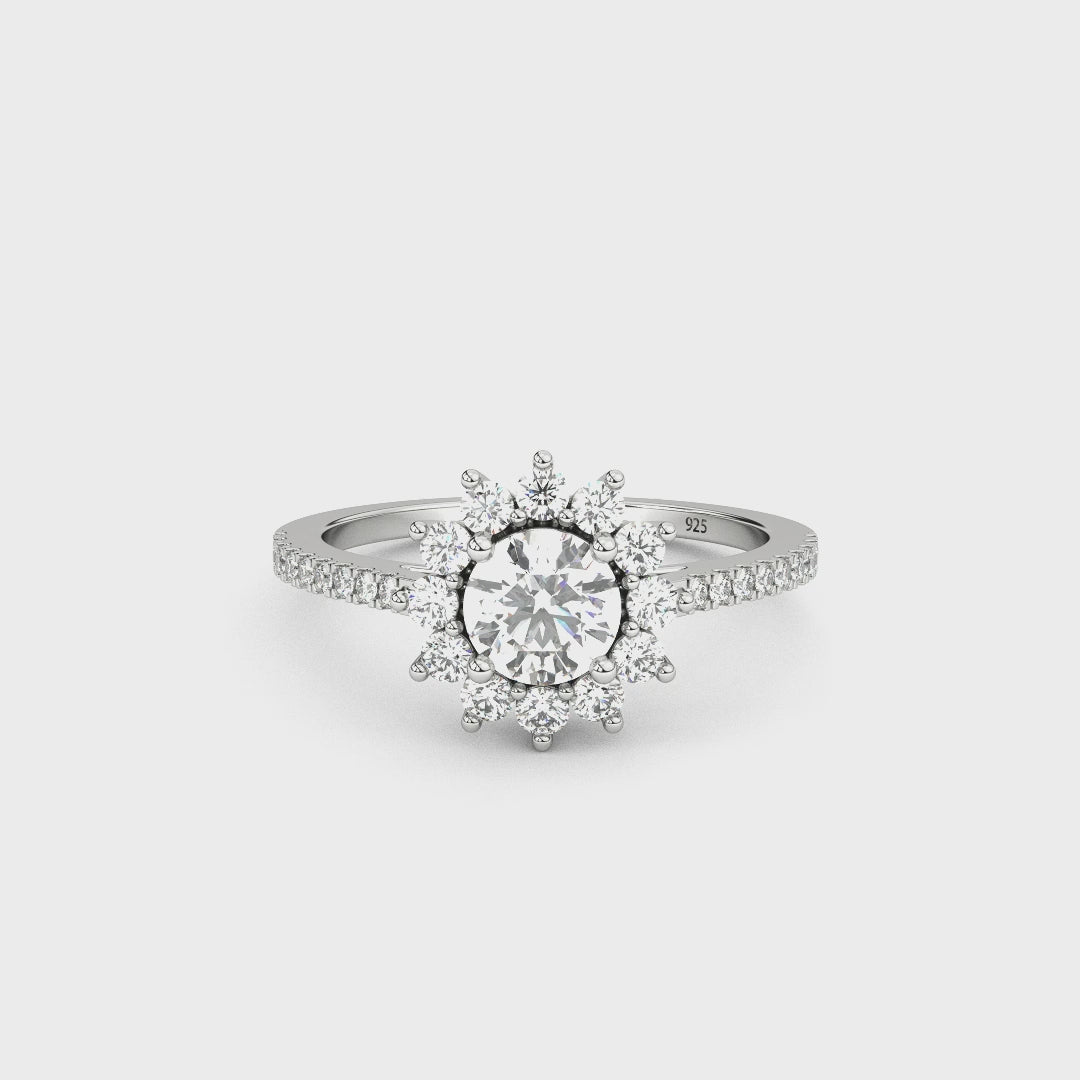 Aga’s Own Hypoallergene Zirkonia Silberringe - atemberaubender 925 Sterling Silberschmuck, Damenmode- Hochzeits, Verlobungs, Treue-Ringe- Silberne Zirkonia-Ringe- Das perfekte Geschenk für jeden Anlass