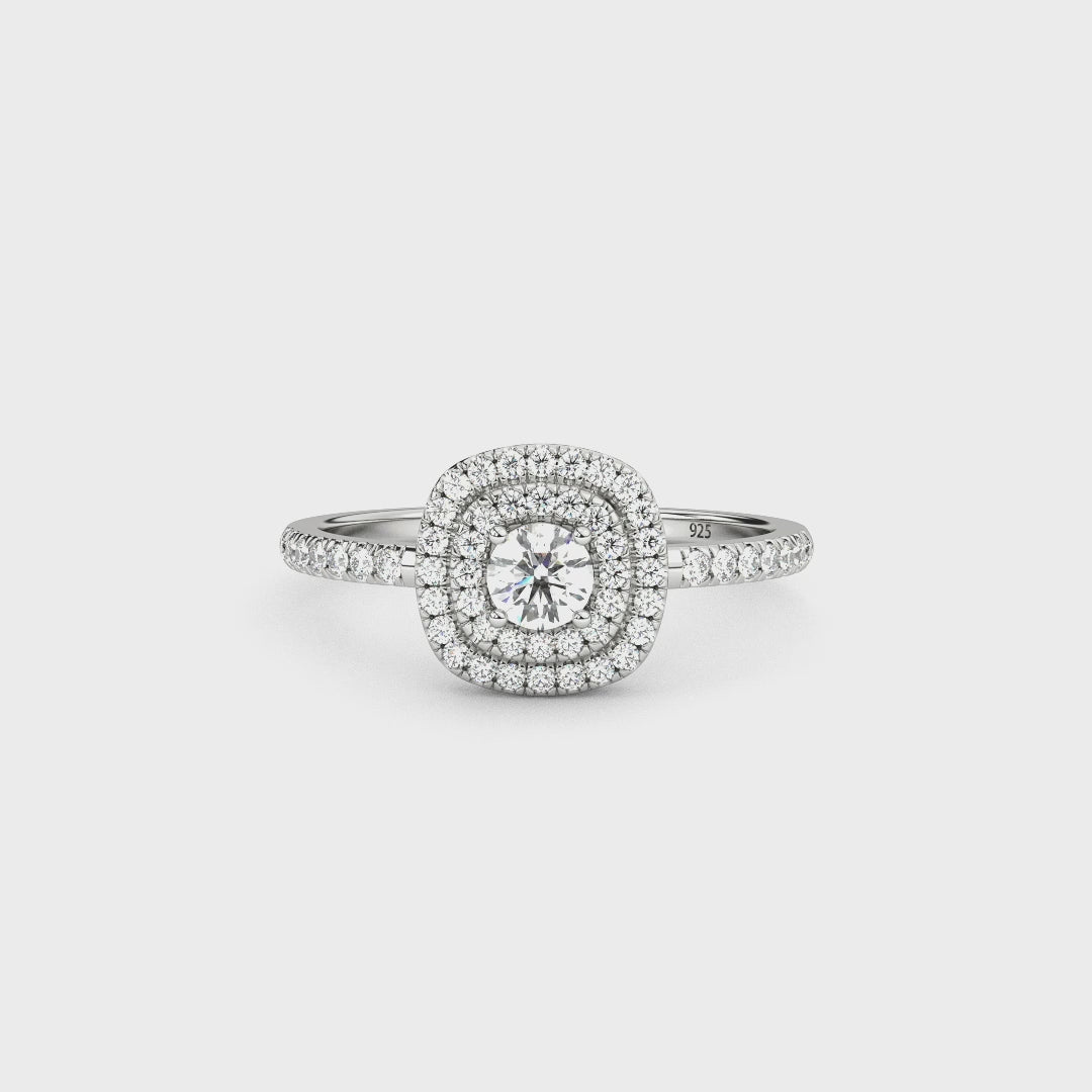 Aga’s Own Hypoallergene Zirkonia Silberringe - atemberaubender 925 Sterling Silberschmuck, Damenmode- Hochzeits, Verlobungs, Treue-Ringe- Silberne Zirkonia-Ringe- Das perfekte Geschenk für jeden Anlass