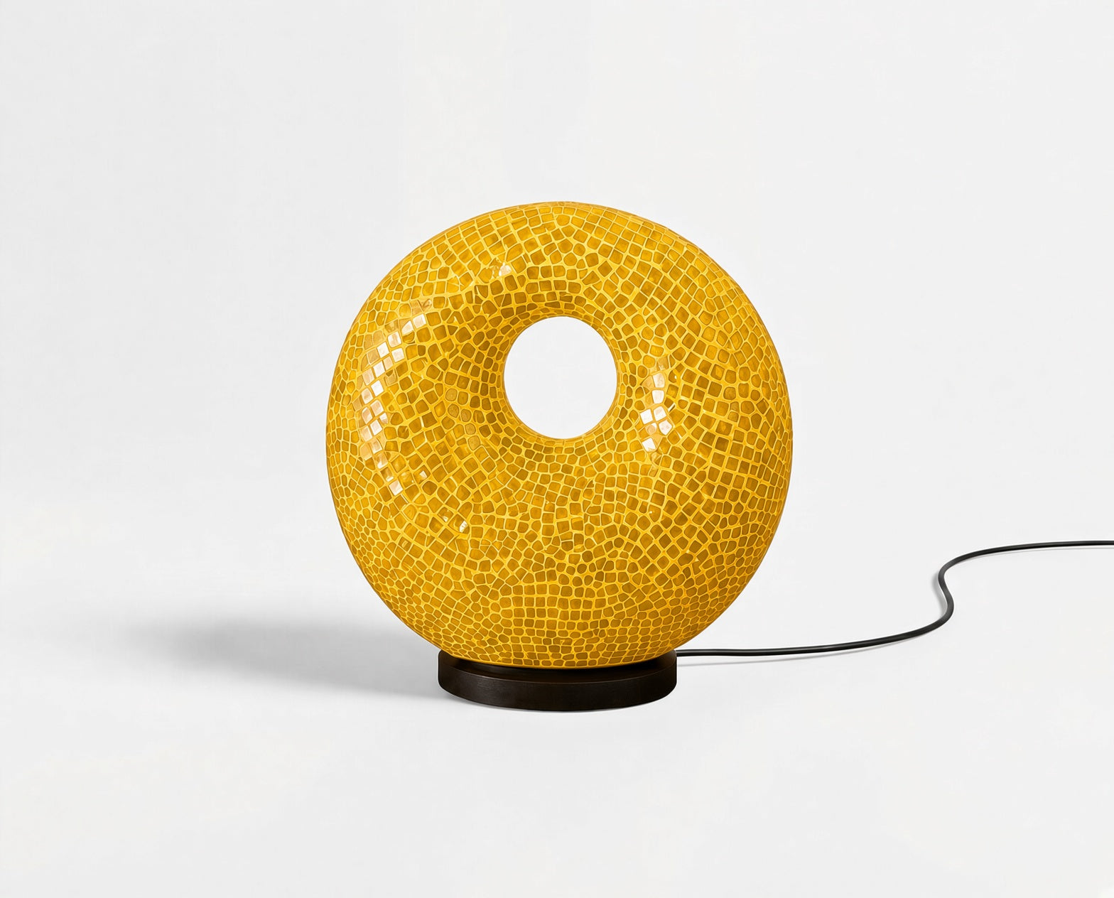 Mosaiklampe in Donut-Form