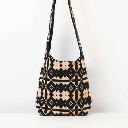 Aga’s Own Boho Umhängetasche - Festival Crossbody Handtasche für Damen, Ethnisch Baumwollschultertasche | Perfekt für Strandausflüge