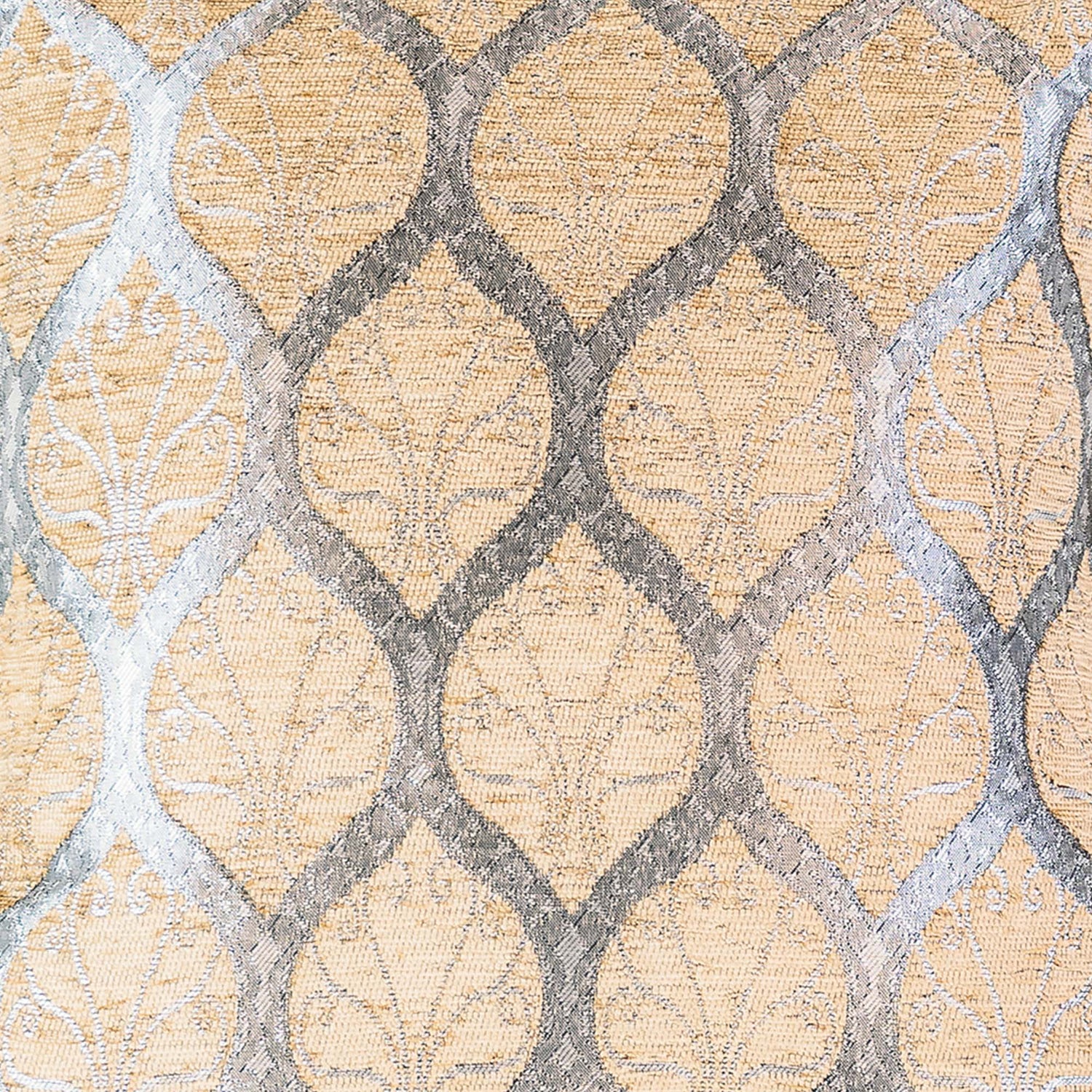 Scroll-Gitter Kissenbezug – 40 × 40 cm
