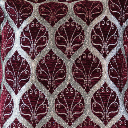 Scroll-Gitter Kissenbezug – 40 × 40 cm