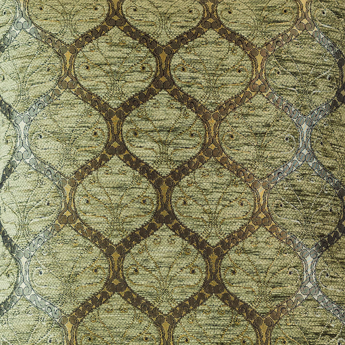 Scroll-Gitter Kissenbezug – 40 × 40 cm
