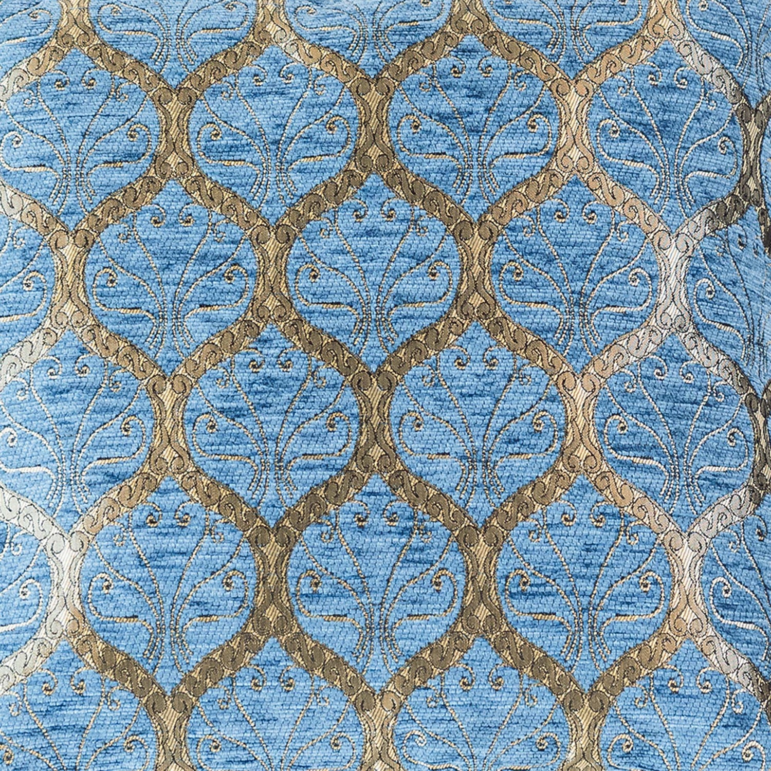 Scroll-Gitter Kissenbezug – 40 × 40 cm