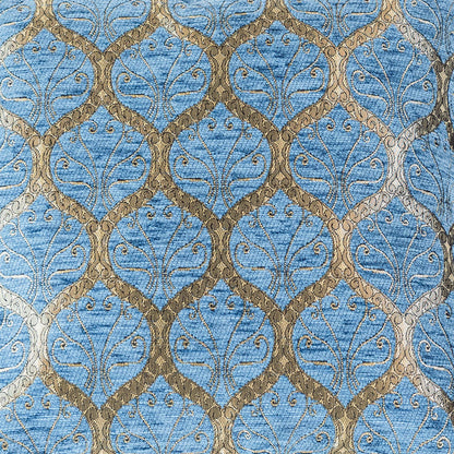 Scroll-Gitter Kissenbezug – 40 × 40 cm
