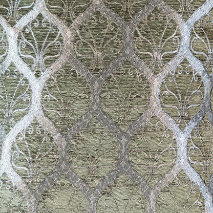 Scroll-Gitter Kissenbezug – 40 × 40 cm