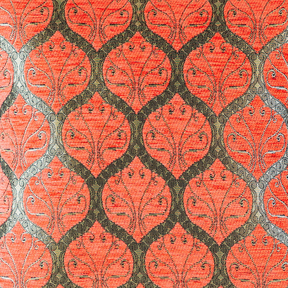 Scroll-Gitter Kissenbezug – 40 × 40 cm