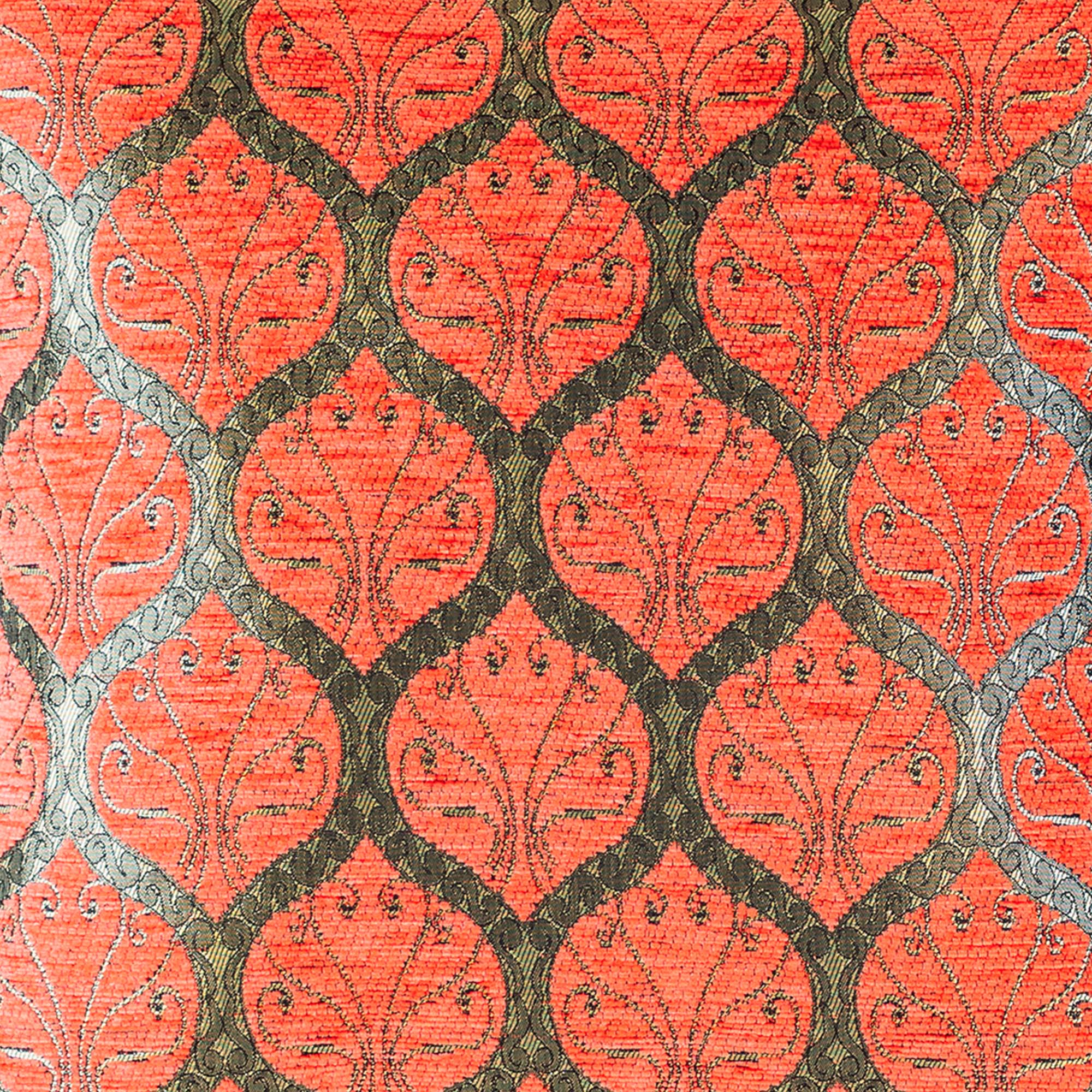 Scroll-Gitter Kissenbezug – 40 × 40 cm