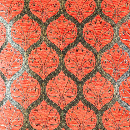 Scroll-Gitter Kissenbezug – 40 × 40 cm