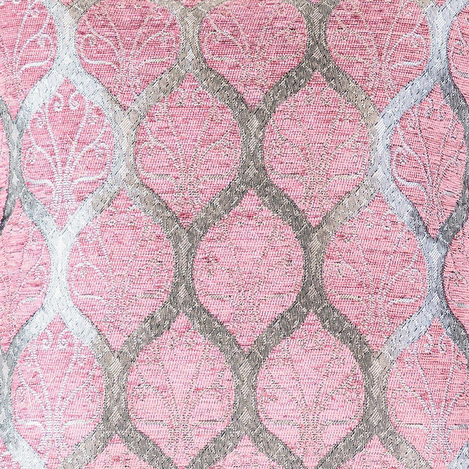 Scroll-Gitter Kissenbezug – 40 × 40 cm