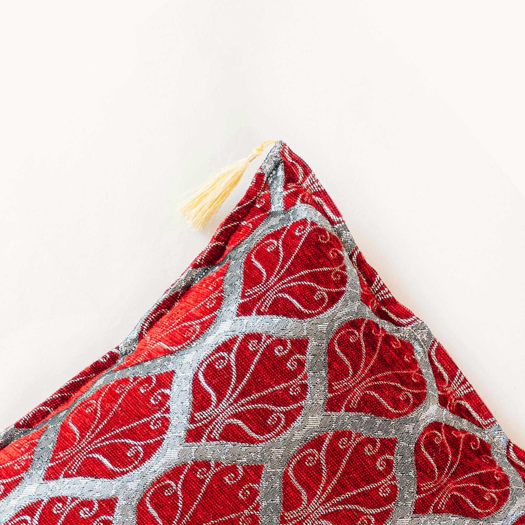 Scroll-Gitter Kissenbezug – 40 × 40 cm