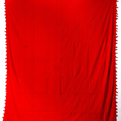 Tagesdecke/gestreifter Sofaüberwurf in verschiedene Farben 250 x 220cm handgewebt aus 100% Baumwolle – XXL-Größe mit Fransen