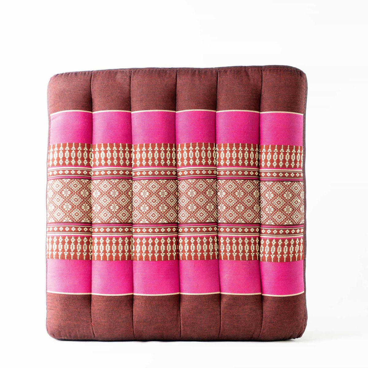 Aga’s Own Yoga Sitz Kissen 40x40 cm, Meditationskissen mit natürlicher Thai Kapok-Füllung, Sitzkissen, Bodensitz zur Entspannung, Bodenkissen für draußen