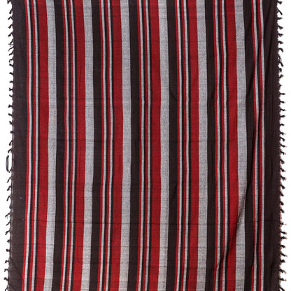 Tagesdecke/gestreifter Sofaüberwurf in verschiedene Farben 250 x 220cm handgewebt aus 100% Baumwolle – XXL-Größe mit Fransen