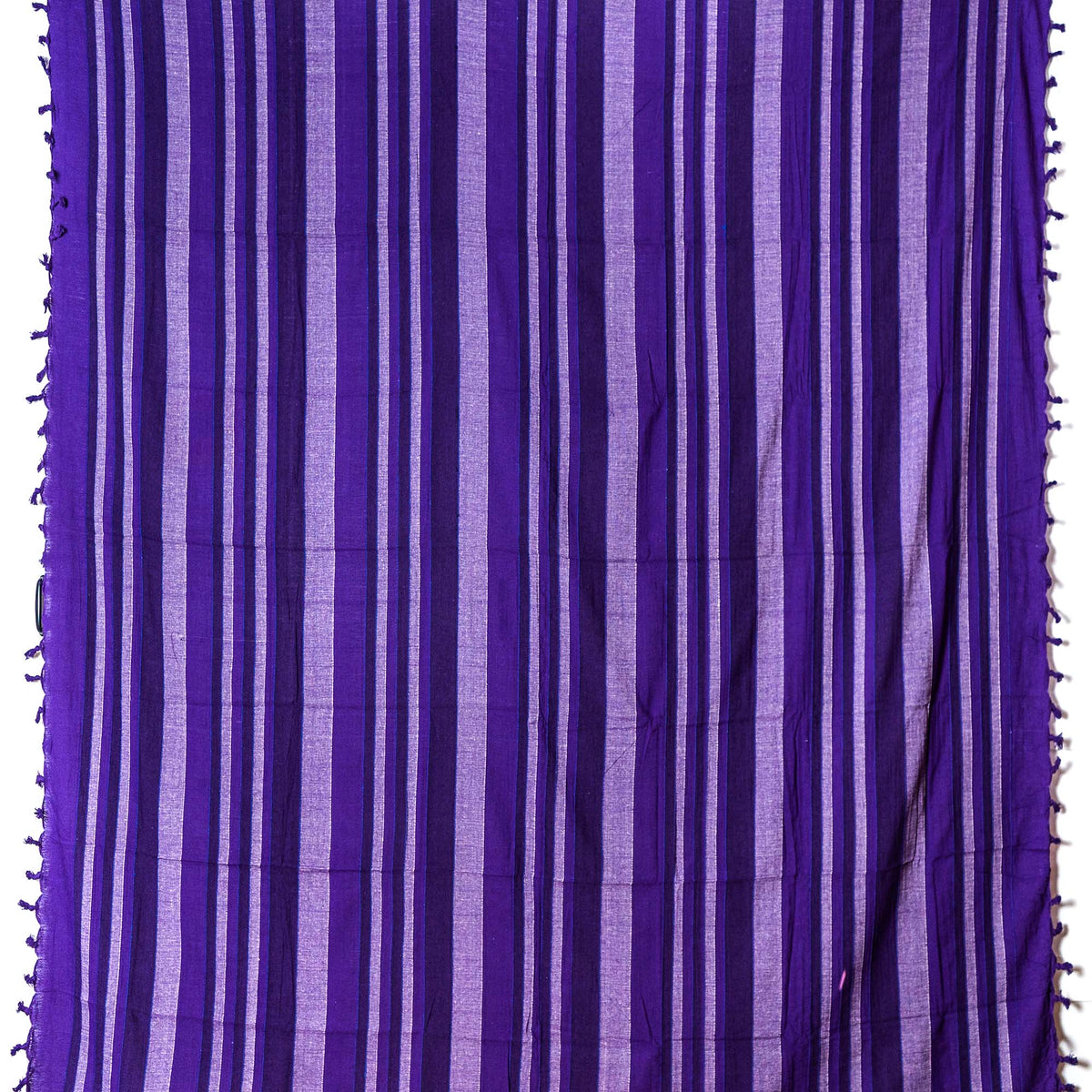 Tagesdecke/gestreifter Sofaüberwurf in verschiedene Farben 250 x 220cm handgewebt aus 100% Baumwolle – XXL-Größe mit Fransen