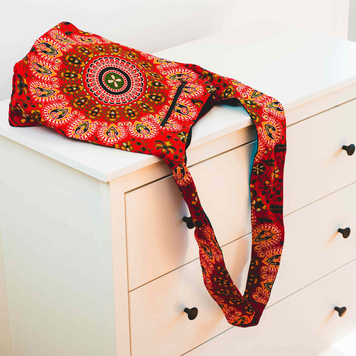Aga’s Own Mandala Boho Umhängetasche - Festival Crossbody Handtasche für Damen, Ethnisch Baumwollschultertasche | Perfekt für Strandausflüge