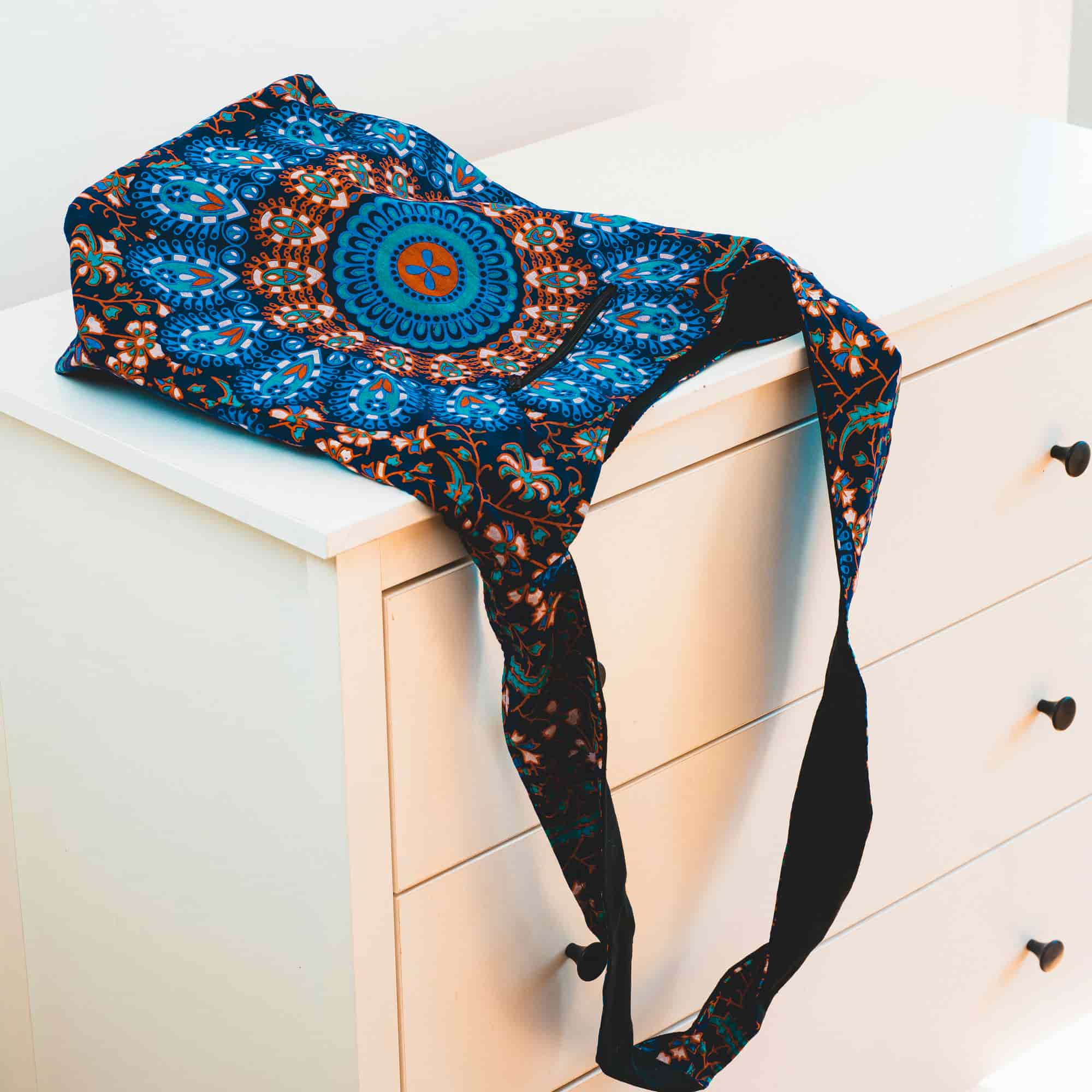 Aga’s Own Mandala Boho Umhängetasche - Festival Crossbody Handtasche für Damen, Ethnisch Baumwollschultertasche | Perfekt für Strandausflüge