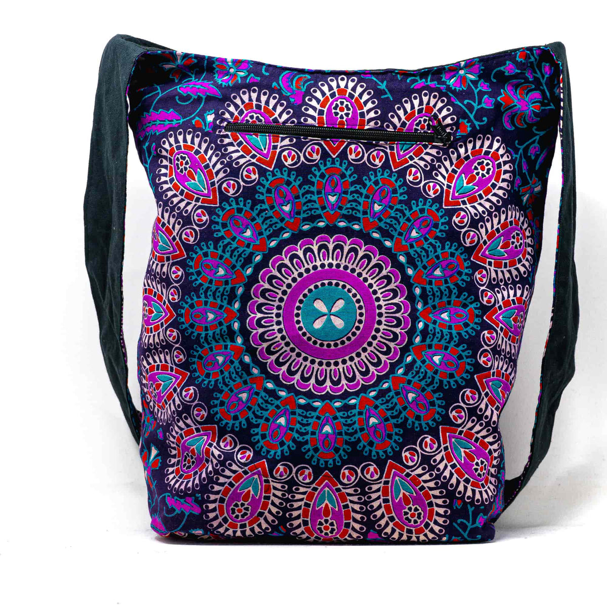 Aga’s Own Mandala Boho Umhängetasche - Festival Crossbody Handtasche für Damen, Ethnisch Baumwollschultertasche | Perfekt für Strandausflüge