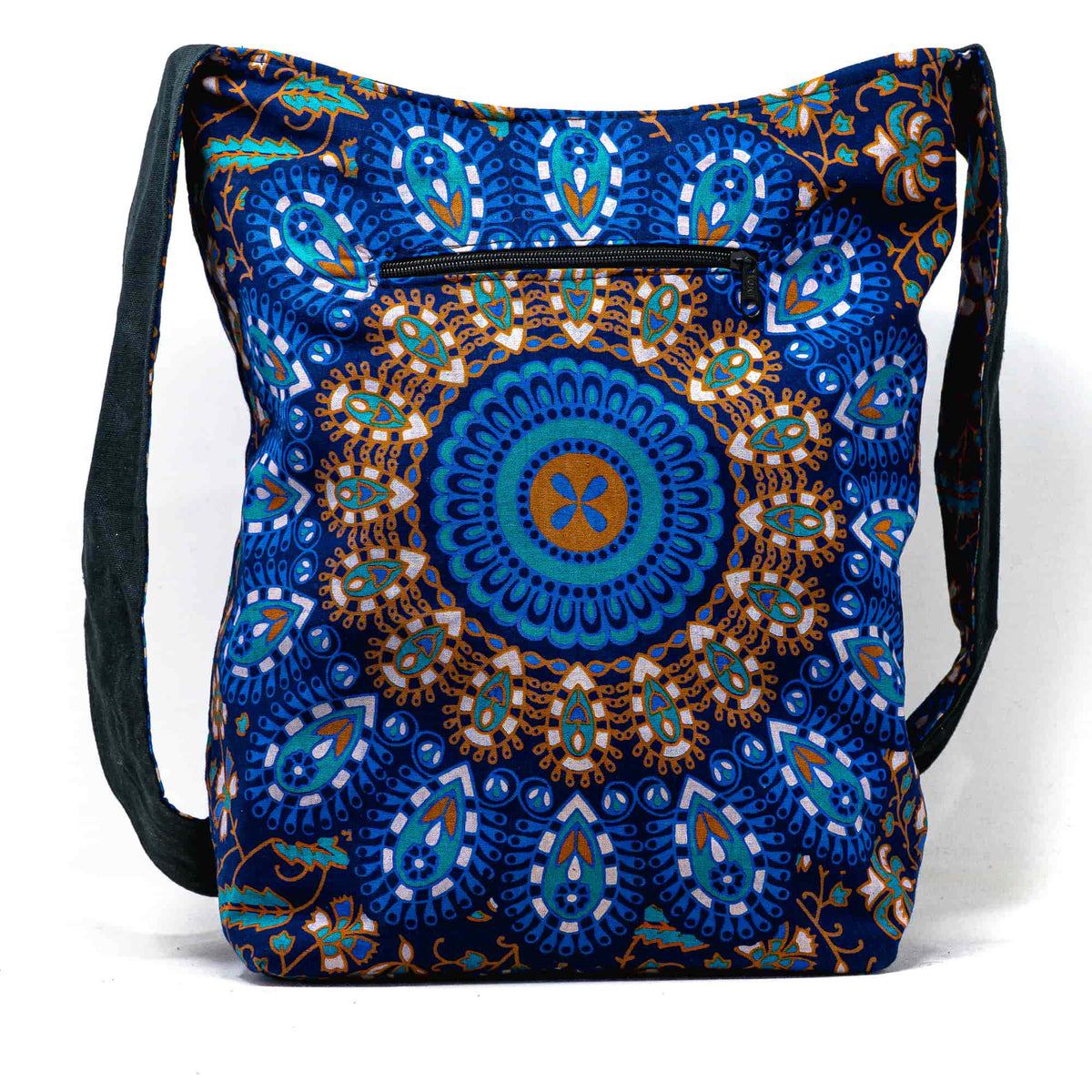 Aga’s Own Mandala Boho Umhängetasche - Festival Crossbody Handtasche für Damen, Ethnisch Baumwollschultertasche | Perfekt für Strandausflüge