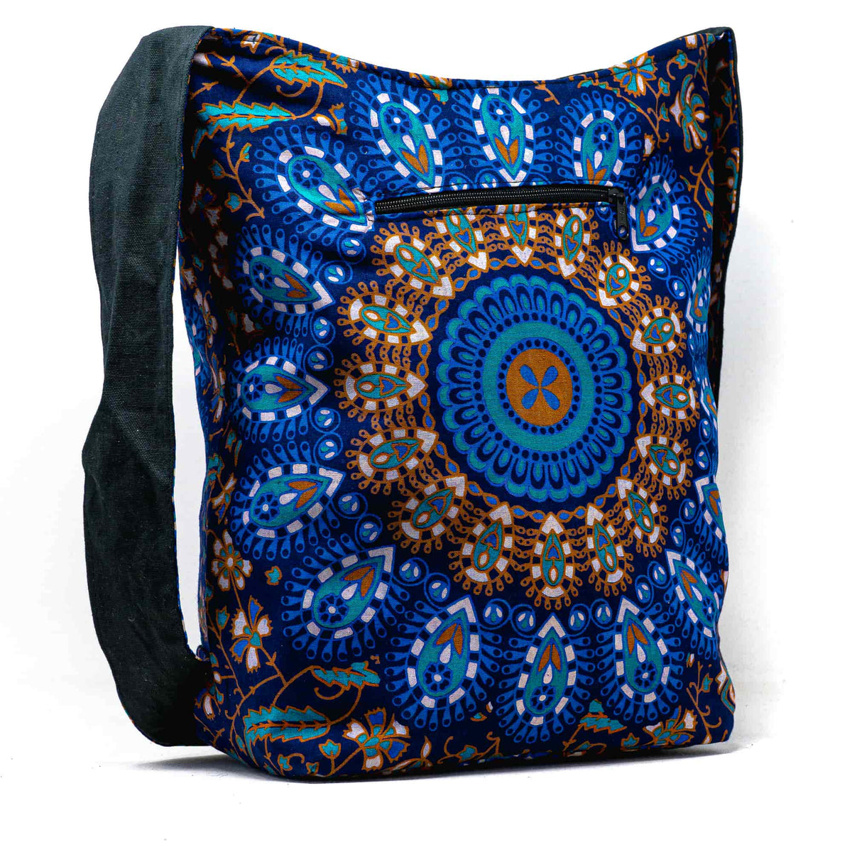Aga’s Own Mandala Boho Umhängetasche - Festival Crossbody Handtasche für Damen, Ethnisch Baumwollschultertasche | Perfekt für Strandausflüge