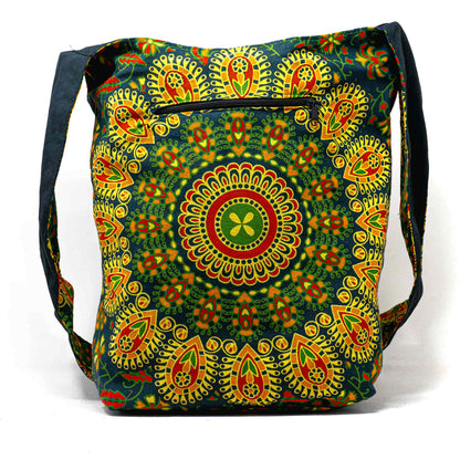 Aga’s Own Mandala Boho Umhängetasche - Festival Crossbody Handtasche für Damen, Ethnisch Baumwollschultertasche | Perfekt für Strandausflüge