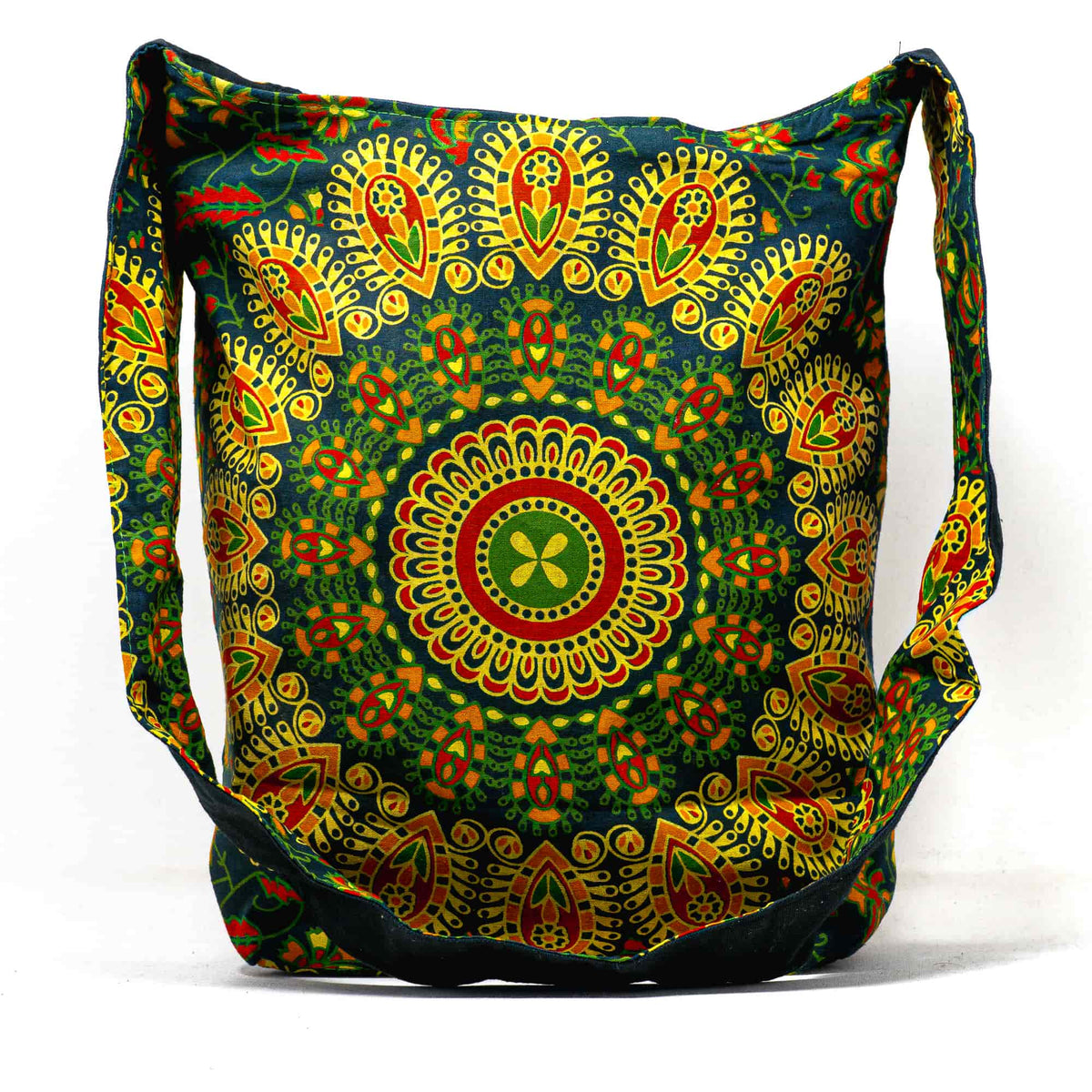 Aga’s Own Mandala Boho Umhängetasche - Festival Crossbody Handtasche für Damen, Ethnisch Baumwollschultertasche | Perfekt für Strandausflüge