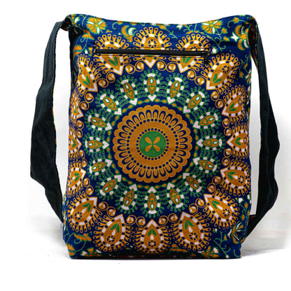 Aga’s Own Mandala Boho Umhängetasche - Festival Crossbody Handtasche für Damen, Ethnisch Baumwollschultertasche | Perfekt für Strandausflüge