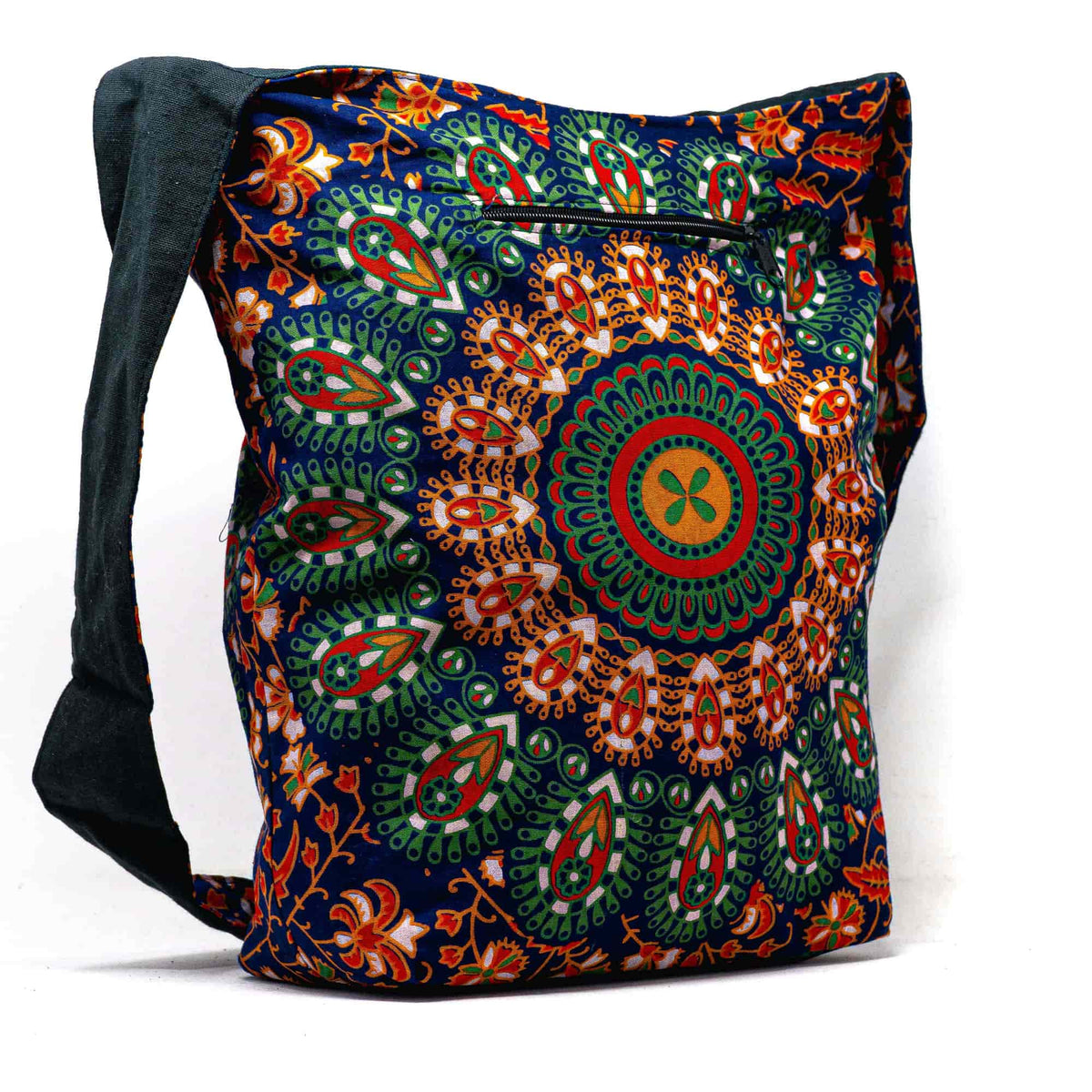 Aga’s Own Mandala Boho Umhängetasche - Festival Crossbody Handtasche für Damen, Ethnisch Baumwollschultertasche | Perfekt für Strandausflüge