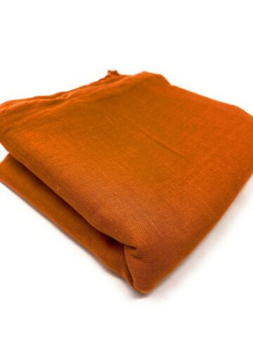 Rost Orange Baumwolltuch einfarbig - Uni Halstuch, Bandana &amp; Kopftuch Terrakotta